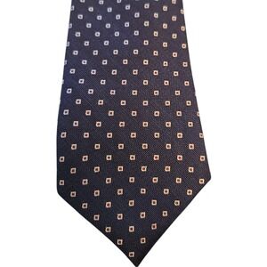 Jos. A Bank Reserve Blue Geometric Neck Tie Linen/Silk